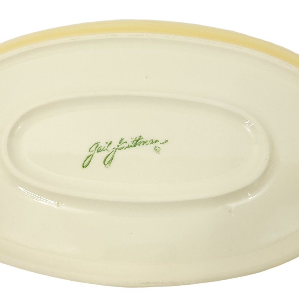 Gail Pittman Sienna Oval Serving Platter Plate Tray Southern Living at Home Red - Picture 8 of 8
